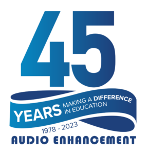 Audio Enhancement 45 Years logo